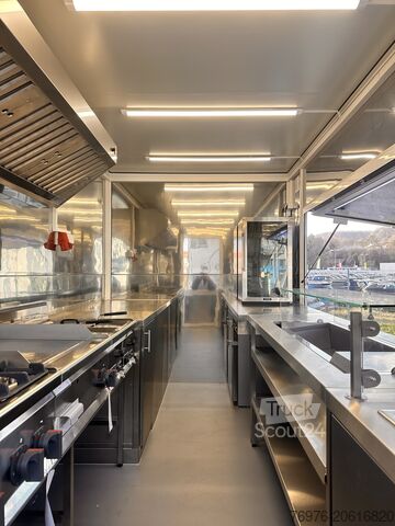 Furgone di vendita, camioncino dei cibi, camioncino degli snack Volkswagen Food Truck, Imbisswagen, Foodtruck Neu