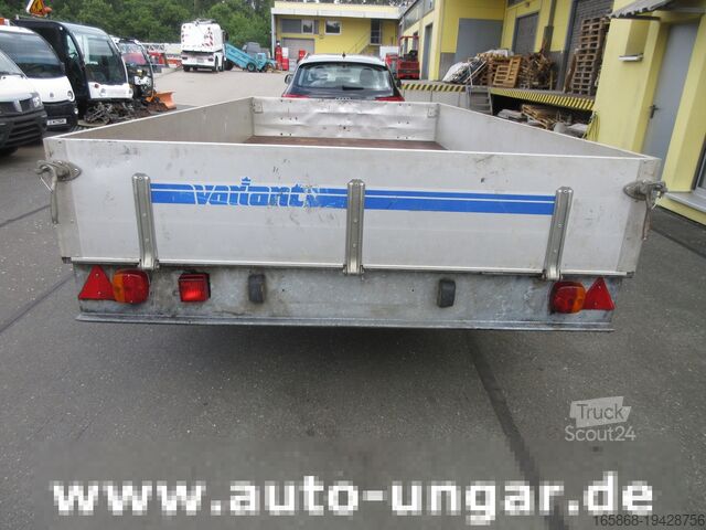 Trailer with open flatbed Buhl Variant 2000 Anhänger Pritsche Hochlader