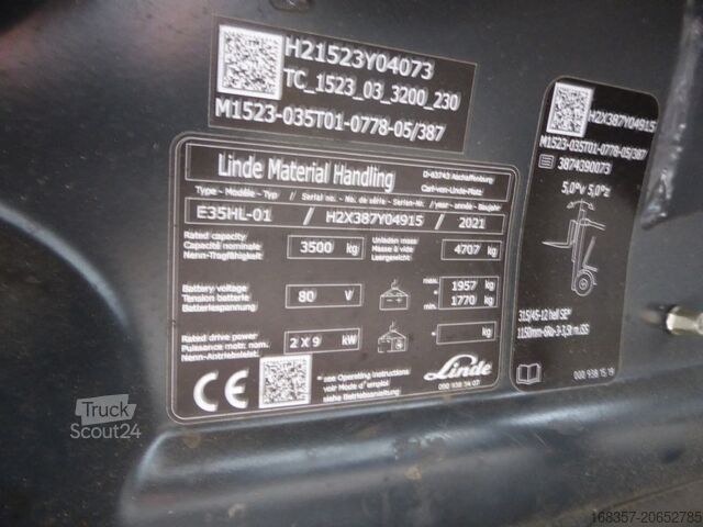 Frontgaffeltruck Linde E35HL-01