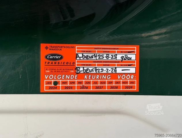 Koelwagen SCANIA S450 FULL AIR RETARDER VAN BEURDEN ISOLATED BOX