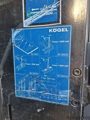 Auflieger mit Pritsche & Plane KÖGEL 3-Achs Tautliner Portaltüren Edscha Lasi Code XL