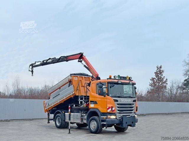 Jeřáb na nákladním automobilu SCANIA R 420 * PK 11002/FUNK * sandblaste