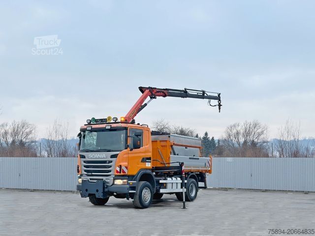 Jeřáb na nákladním automobilu SCANIA R 420 * PK 11002/FUNK * sandblaste