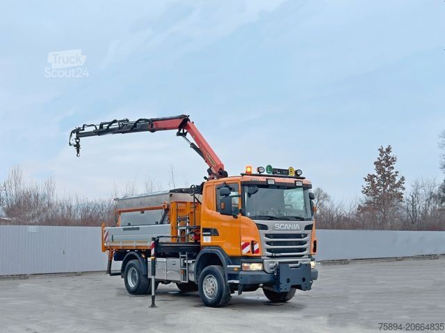 Jeřáb na nákladním automobilu SCANIA R 420 * PK 11002/FUNK * sandblaste