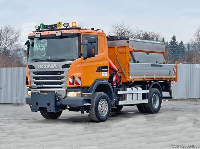 Jeřáb na nákladním automobilu SCANIA R 420 * PK 11002/FUNK * sandblaste