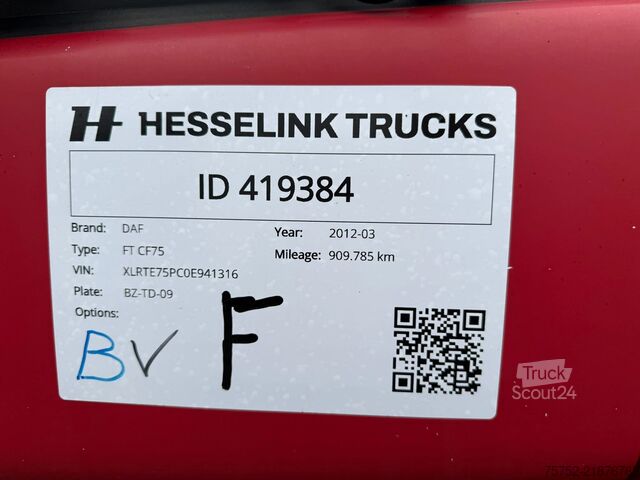 Skraldevogn CUPPERS KO 12-20 SL Blaaskipper/Schleuse +DAF CF 3 Comp...
