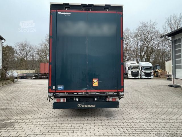 Atvira puspriekabė su tentu KRONE SD Plane Mega Edscha Hubdach 2x Liftachse