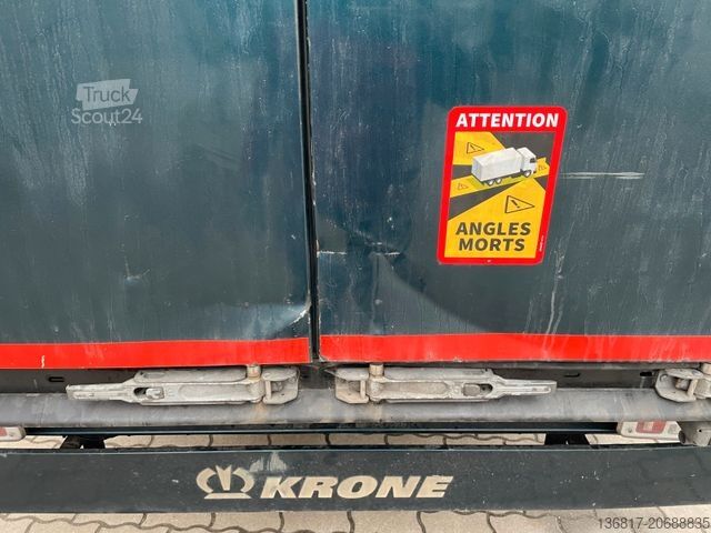 Atvira puspriekabė su tentu KRONE SD Plane Mega Edscha Hubdach 2x Liftachse
