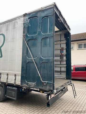 Atvira puspriekabė su tentu KRONE SD Plane Mega Edscha Hubdach 2x Liftachse