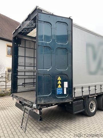 Atvira puspriekabė su tentu KRONE SD Plane Mega Edscha Hubdach 2x Liftachse