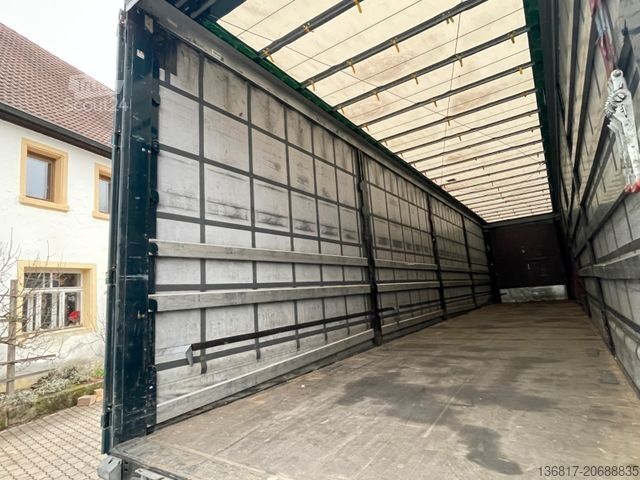 Atvira puspriekabė su tentu KRONE SD Plane Mega Edscha Hubdach 2x Liftachse