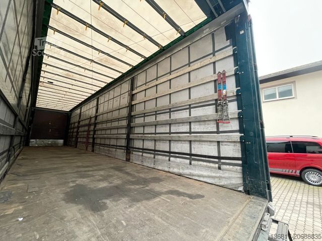 Atvira puspriekabė su tentu KRONE SD Plane Mega Edscha Hubdach 2x Liftachse