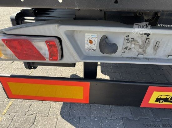 Åben sættevogn med presenning KöGEL 3-ACHS CURTAINSIDER PLANE NEU, TÜV NEU MIETKAUF MGL.