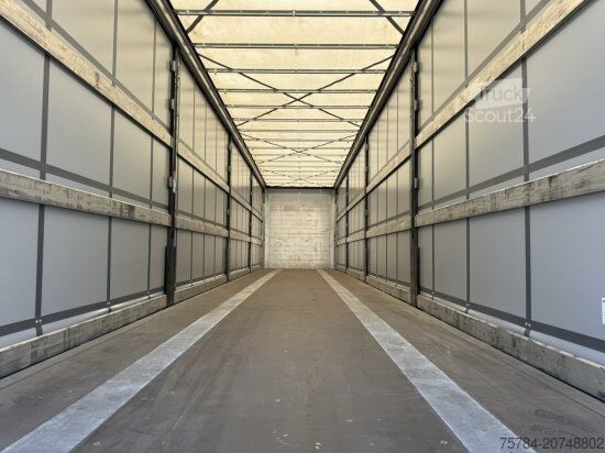 Åben sættevogn med presenning KöGEL 3-ACHS CURTAINSIDER PLANE NEU, TÜV NEU MIETKAUF MGL.