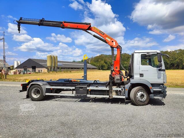 Sistema de brazo de gancho MAN TGM 18.290 4x2 Euro 6 + Crane Palfinger PK15500