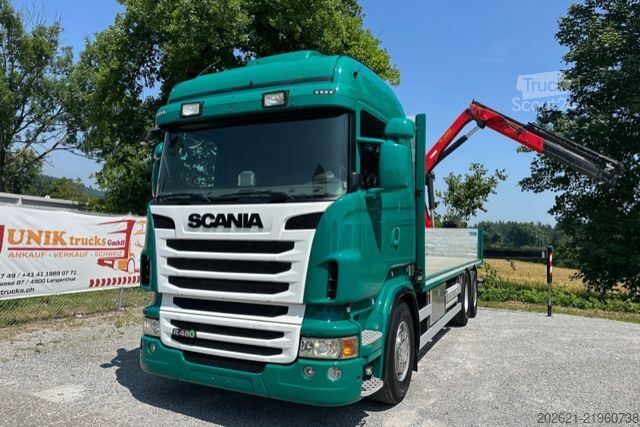 Teherautóra szerelt daru SCANIA R480 6x2 Palfinger 16502