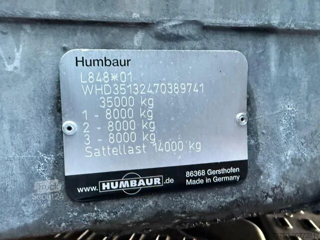 Hacim taşıma Humbaur MEGA Schuifzeilen/Schuifdak Liftas SAFAPK 05-02...