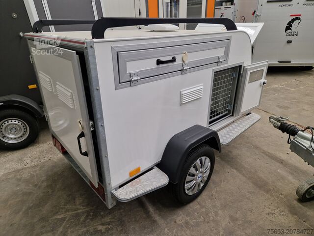 Dėžinė priekaba Other Hunde Transport Anhänger TomDog 3 mit Lüfter isoliert 100kmh verfügbar