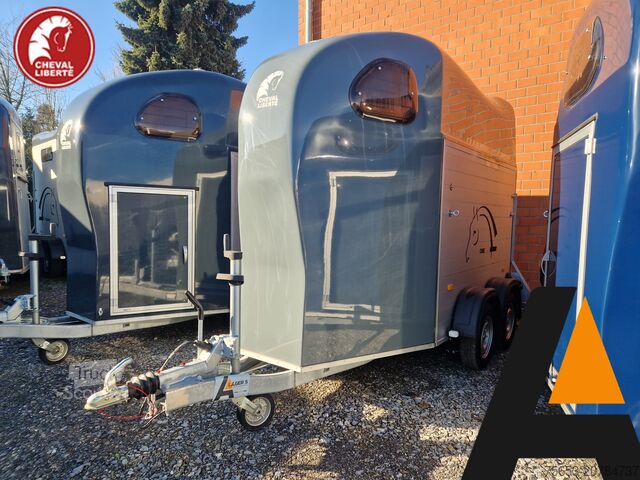 Prikolica za prevoz konj Cheval Liberté Gold One single Alu Pferdeanhänger Neu