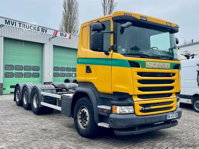 Châssis avec cabine Scania R490 6x4 Retarder