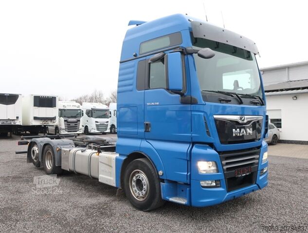 Camion porte-caisses amovibles MAN 26.510 FLLC TGX BDF Intarder Lenkachse XXL