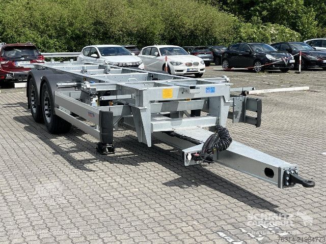 Utskiftbart chassis-tilhenger Schmitz Cargobull Zentralachsanhänger Wechselfahrgestell Standard