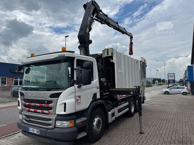 Vehículo de recogida de basuras Scania P360 6x2, HIAB 188 E-3, SEMAT Evolupac