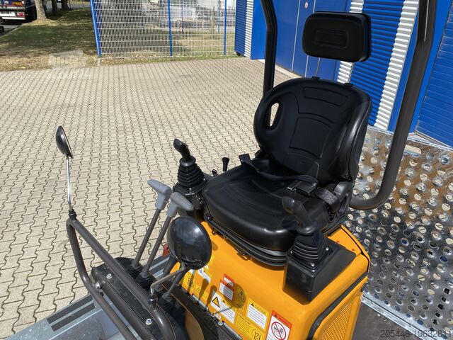 Minirypadlo s nízkozdvižným nakladačem + balíček příslušenství Berger Kraus BK1300JSR mit Kubota Motor + Schwenkarm