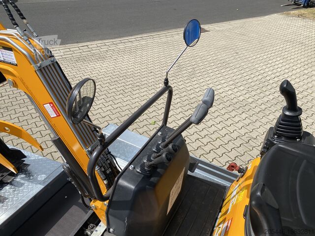 Miniescavatore con caricatore basso + pacchetto accessori Berger Kraus BK1300JSR mit Kubota Motor + Schwenkarm