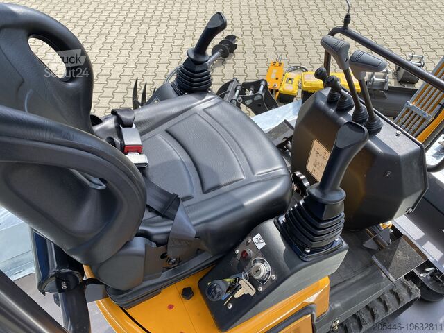 Minirypadlo s nízkozdvižným nakladačem + balíček příslušenství Berger Kraus BK1300JSR mit Kubota Motor + Schwenkarm