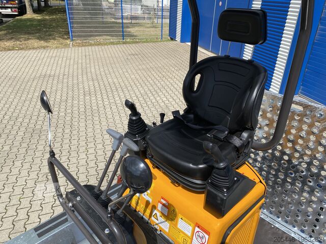 Minirypadlo s nízkozdvižným nakladačem + balíček příslušenství Berger Kraus BK1300JSR mit Kubota Motor + Schwenkarm