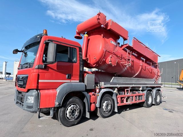 Вакуумная автоцистерна MAN TGS 41.400 8X4 Naaktgeboren Vacu P 8000 14.000 L