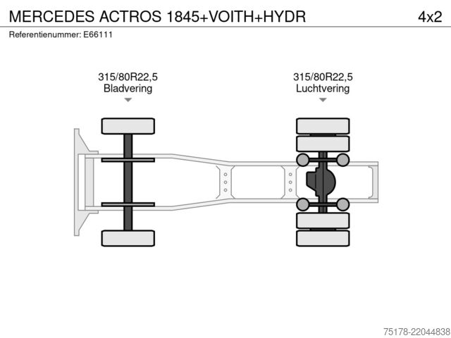 Standard-SZM MERCEDES ACTROS 1845+VOITH+HYDR