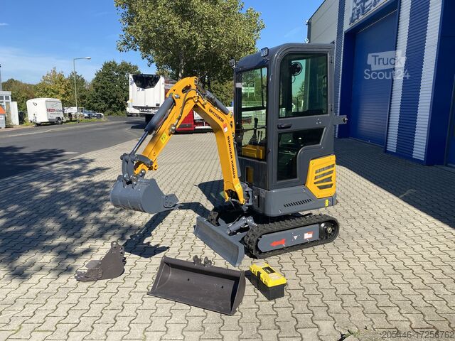 Miniescavatore con pacchetto pala Berger Kraus BK1250KSR mit Kabine und Schwenkarm