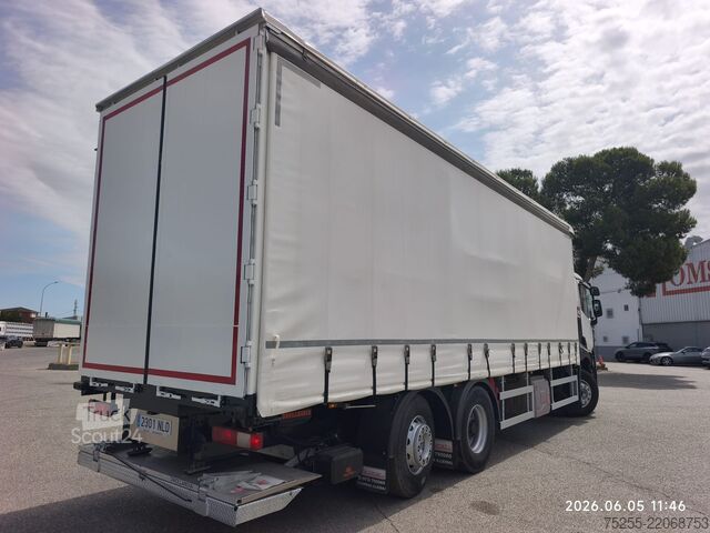 камион платформа с брезент RENAULT 26.380 C 6X2 EURO 6