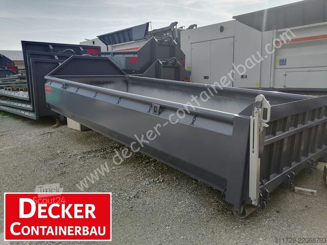 Kontejner s kavljem Decker Containerbau Abrollcontainer, Bayernbox,Pendelklappe