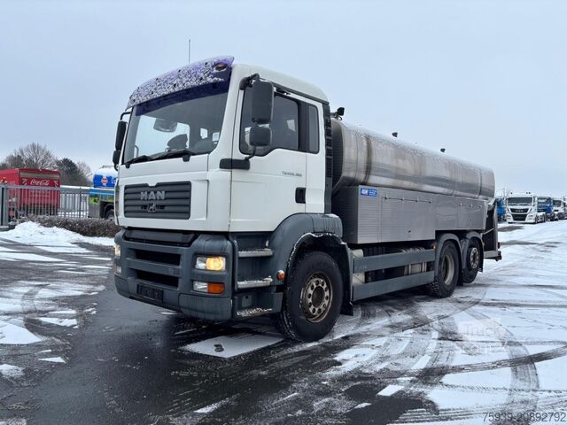 Tanker truck MAN TGA 26.360 Edelstahltankaufbau