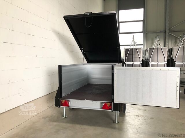 Прицеп с крышкой TPV Trailers KT-EB2-Koffer gebremst Deckelanhänger
