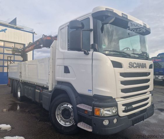 LKW mit Pritsche (offen) SCANIA G 490 LB6x2*4HNB Lift-Lenk Baustoff Kran Atlas