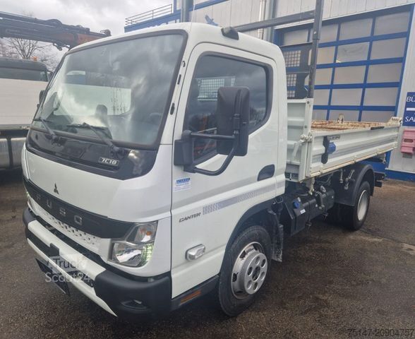 Üç yönlü damperli kamyonet FUSO Canter 7C18 Meiller Kipper 3-Sitzer AHK Euro6E