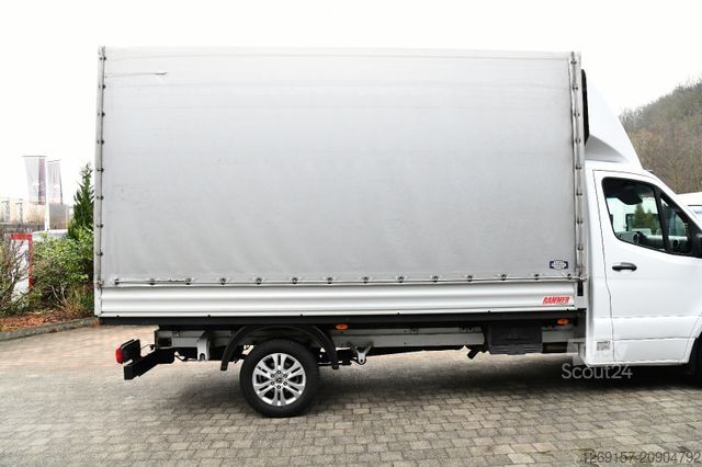 Gardinsided kassevogn MERCEDES-BENZ Sprinter 316CDI Pritsche Plane RWD Navi AHK 3,5T