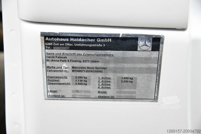 Ponyvával szerelt furgon MERCEDES-BENZ Sprinter 316CDI Pritsche Plane RWD Navi AHK 3,5T