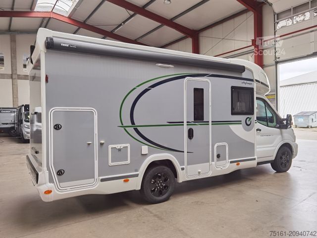 Halvintegreret autocamper CHAUSSON 630 TITANIUM / - 2026 - / EINZEL.- HUBBETTEN