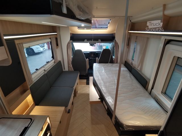 Halvintegreret autocamper CHAUSSON 630 TITANIUM / - 2026 - / EINZEL.- HUBBETTEN