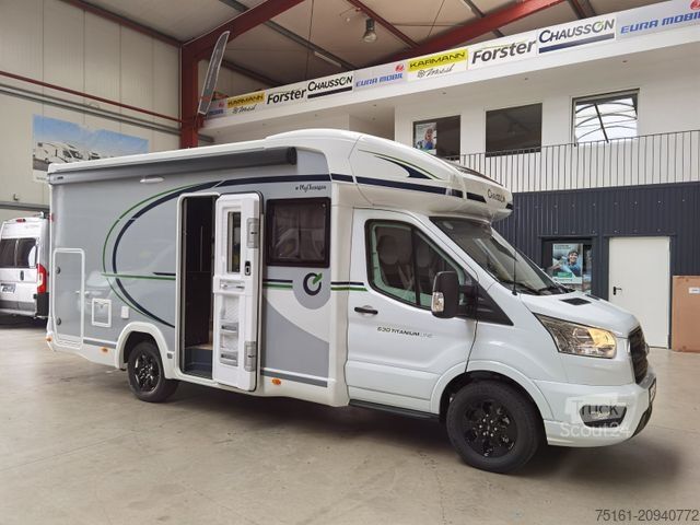 Halvintegreret autocamper CHAUSSON 630 TITANIUM / - 2026 - / EINZEL.- HUBBETTEN