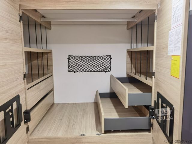 Halvintegreret autocamper CHAUSSON 630 TITANIUM / - 2026 - / EINZEL.- HUBBETTEN