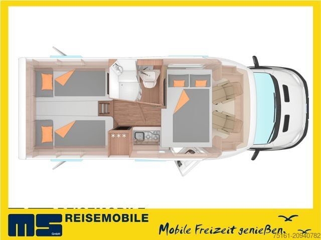 Polintegriran avtodom WEINSBERG CARASUITE 650 MEG/155-DSG/EINZELBETTEN & HUBBETT