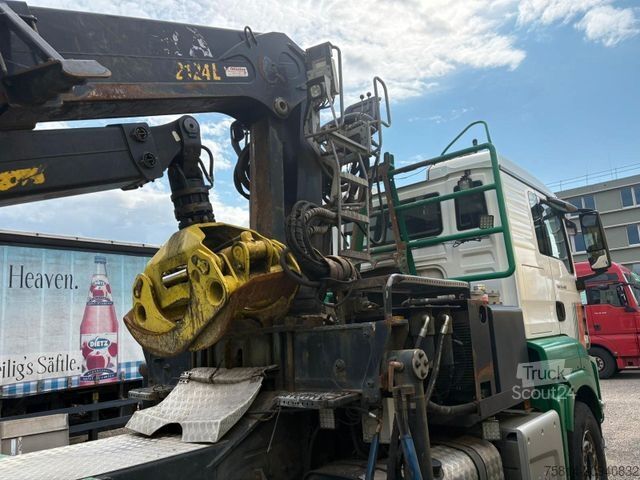 Γερανός τοποθετημένος σε φορτηγό MAN TGS 33.480 LX*6X4* Langholz*KESLA 2124L*Greifer*