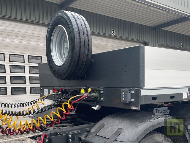 Semirimorchio ribassato Goldhofer 3-(1+2)-A-Tele-Semi-Radmulden-Rampen-zg