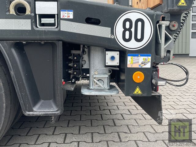 Semirimorchio ribassato Goldhofer 3-(1+2)-A-Tele-Semi-Radmulden-Rampen-zg